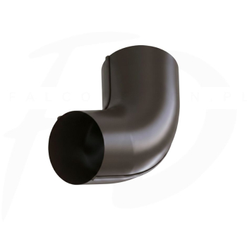 Kolano rury spustowej stalowe ⌀ 90 firmy KROP kolor ciemny brąz